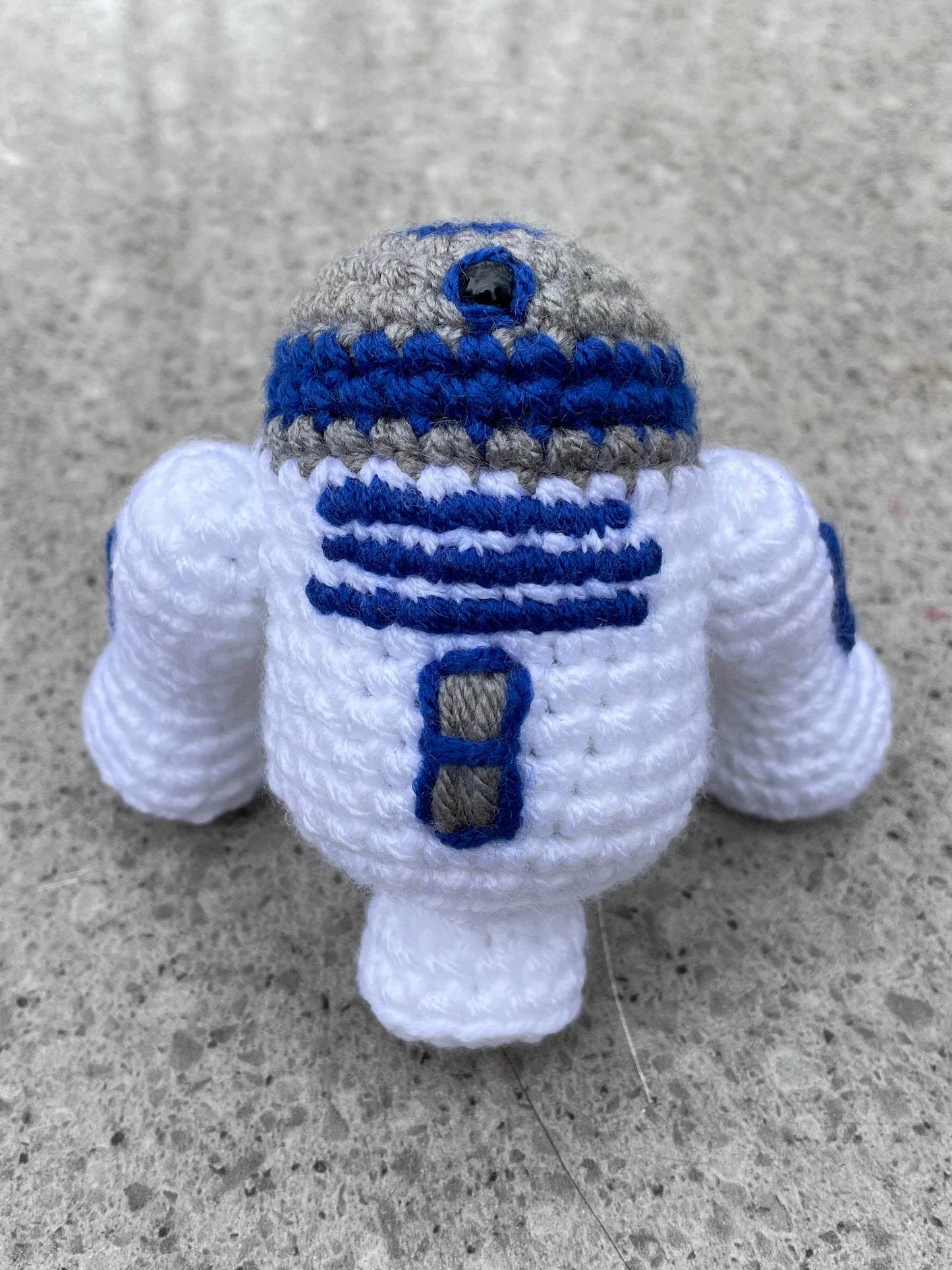 4” Robot White & Blue