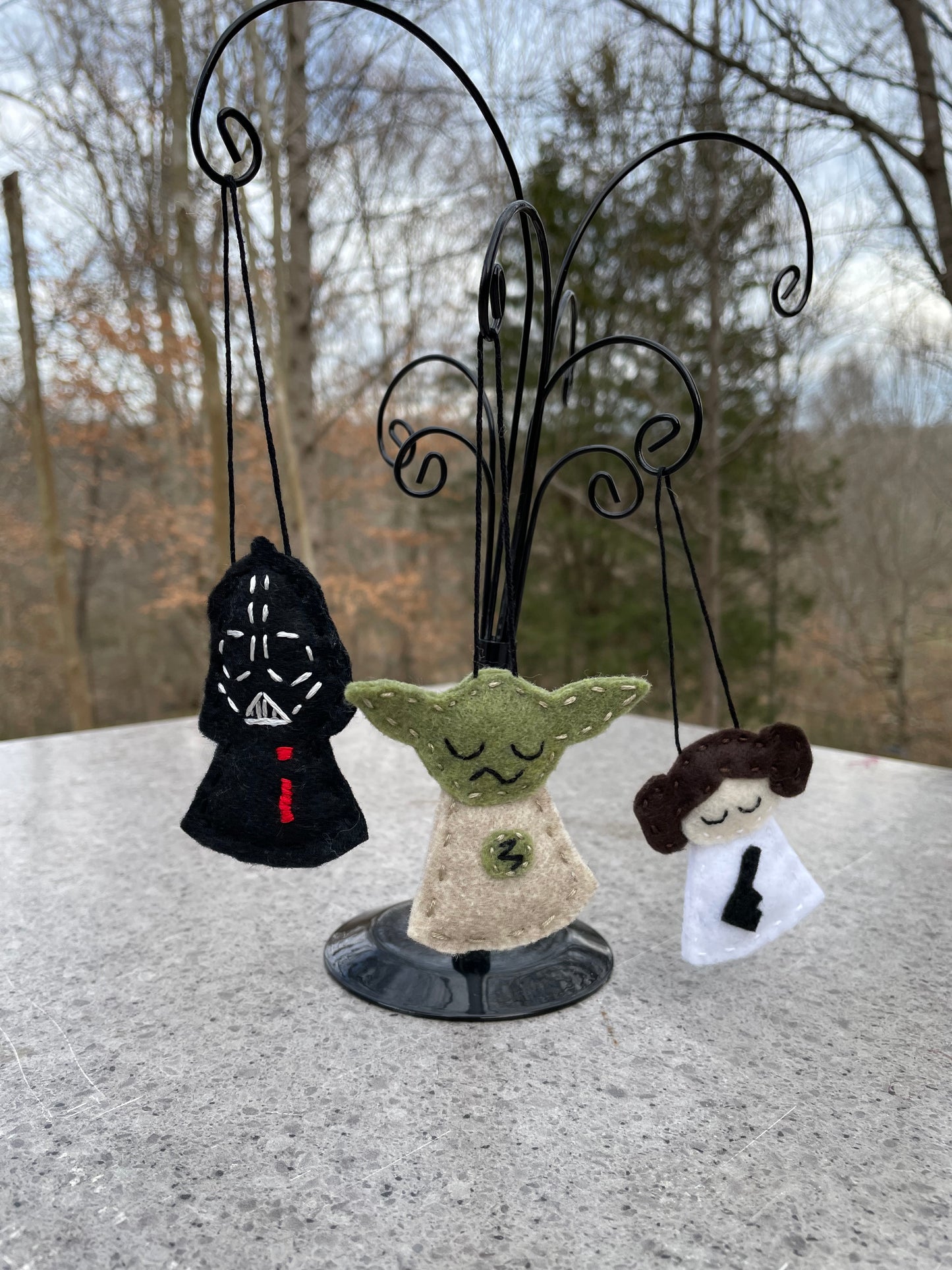 3-pc Galactic Felt Ornament Set