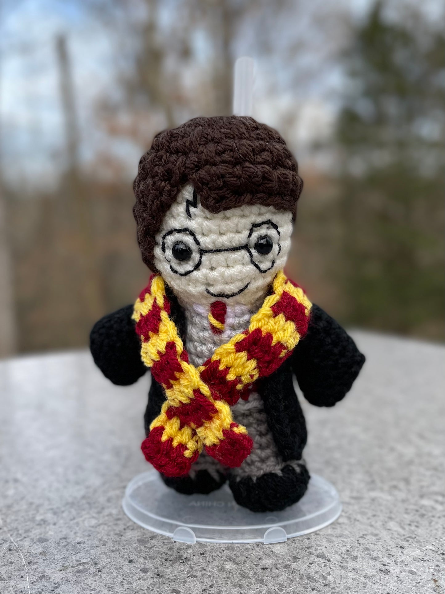 5” Boy Wizard With Glasses